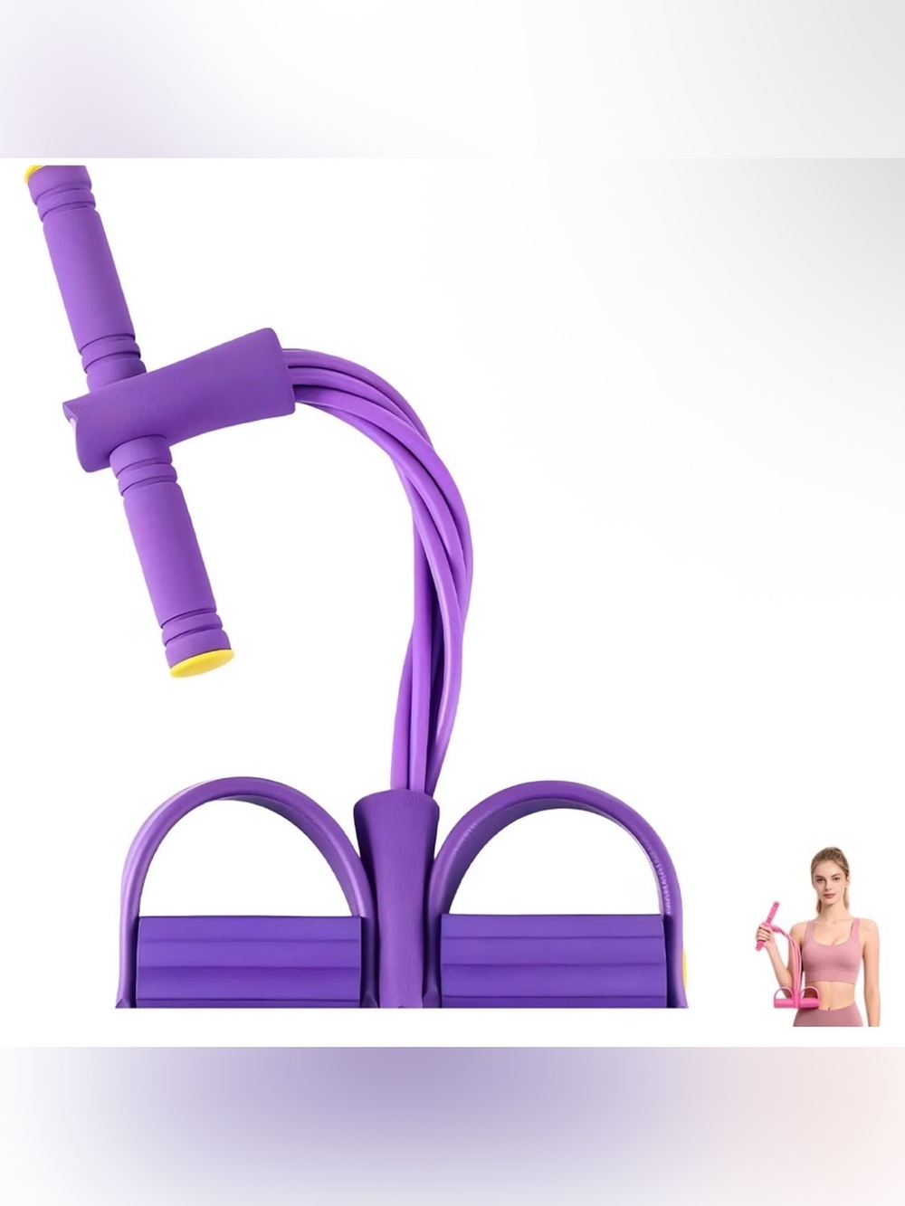 Foot Pedal Resistance Band with Handles